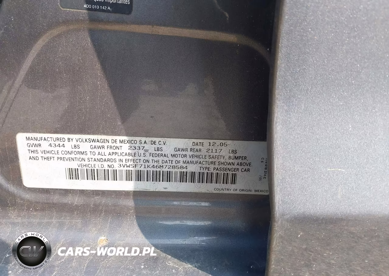 2006 Volkswagen Jetta 2.5 VIN:3VWSF71K46M728584 - 9
