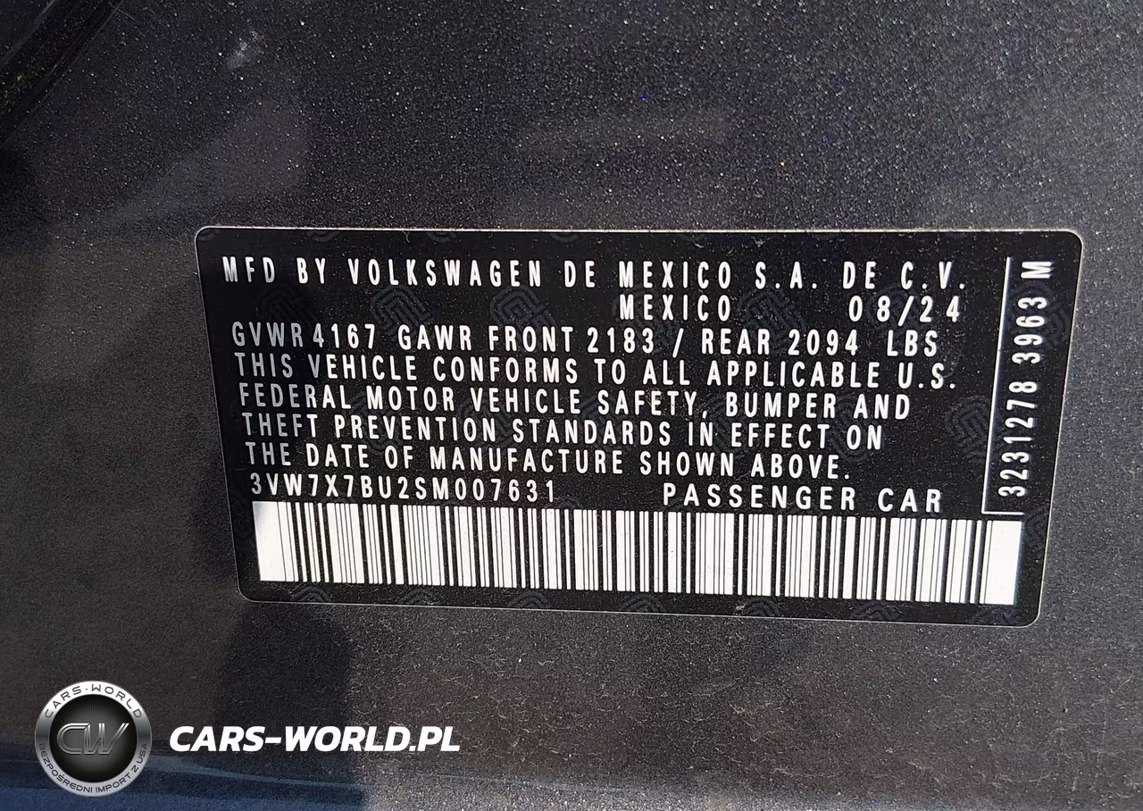 2025 Volkswagen Jetta 1.5T Se VIN:3VW7X7BU2SM007631 - 9