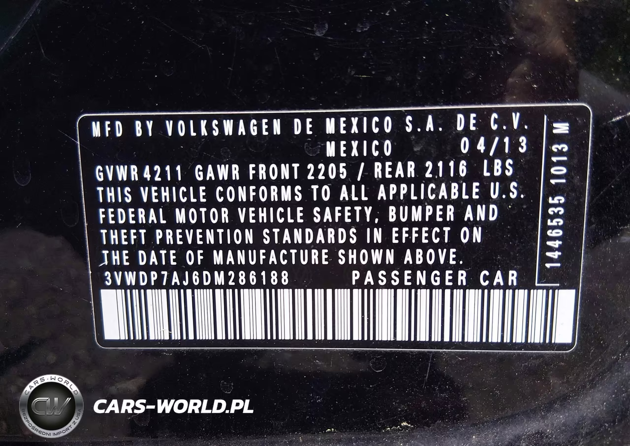 2013 Volkswagen Jetta 2.5L Se VIN:3VWDP7AJ6DM286188 - 9