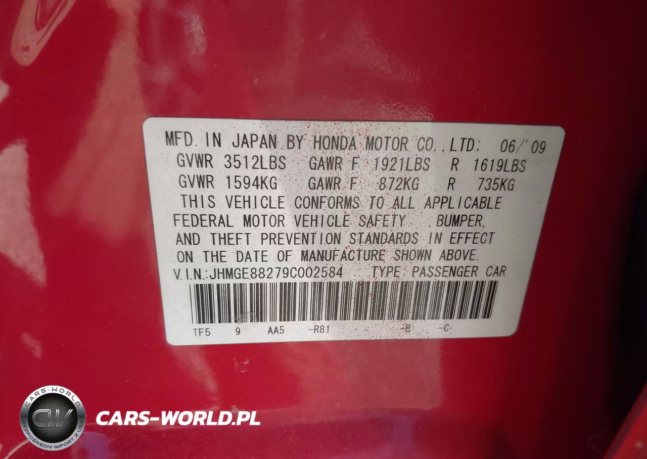 2009 Honda Fit VIN:JHMGE88279C002584 - 9