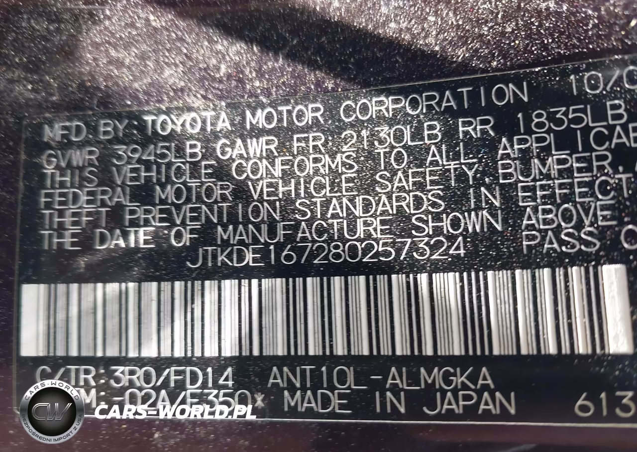 2008 Scion Tc VIN:JTKDE167280257324 - 9