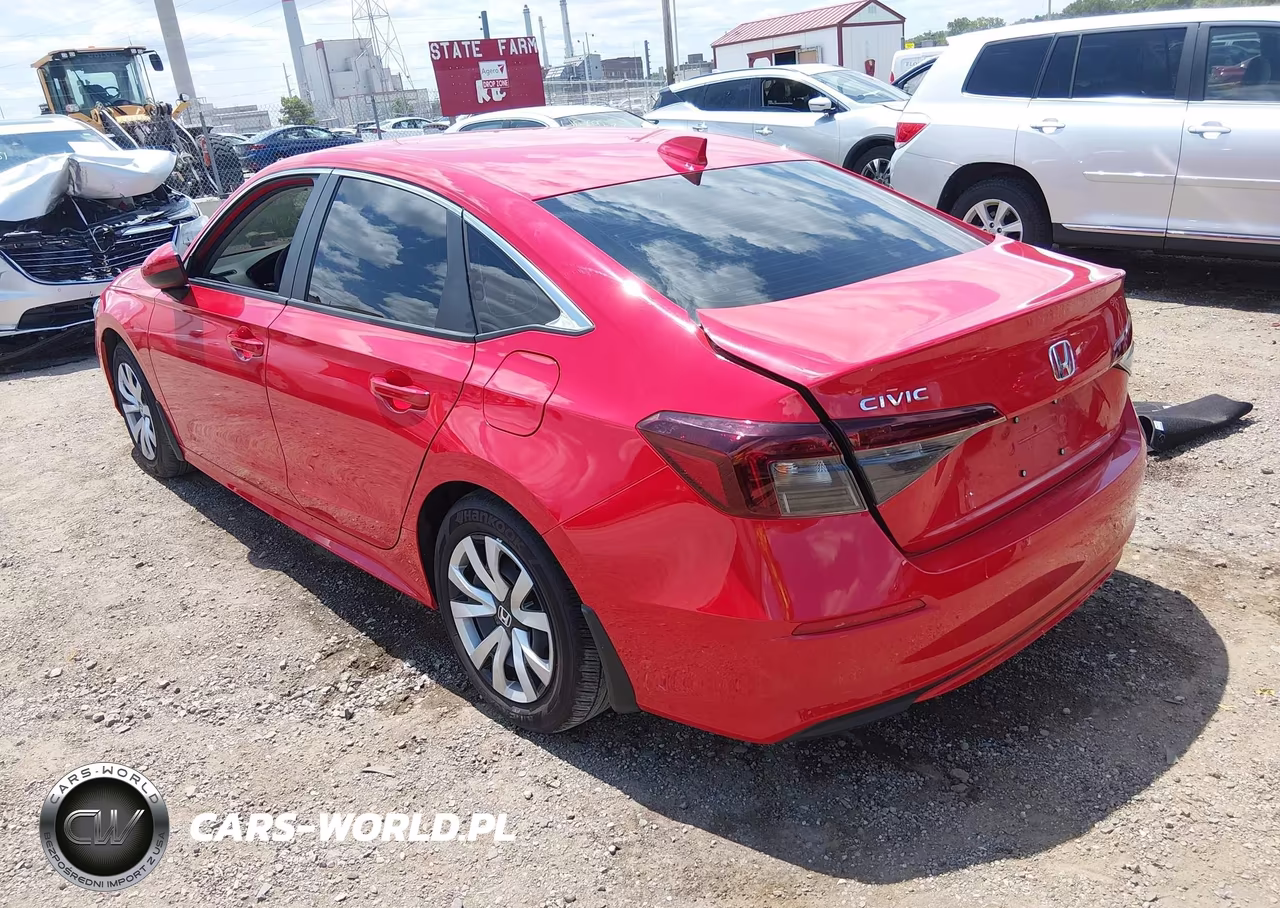 2026 Honda Civic Lx VIN:2HGFE2F23TH530514 - 3