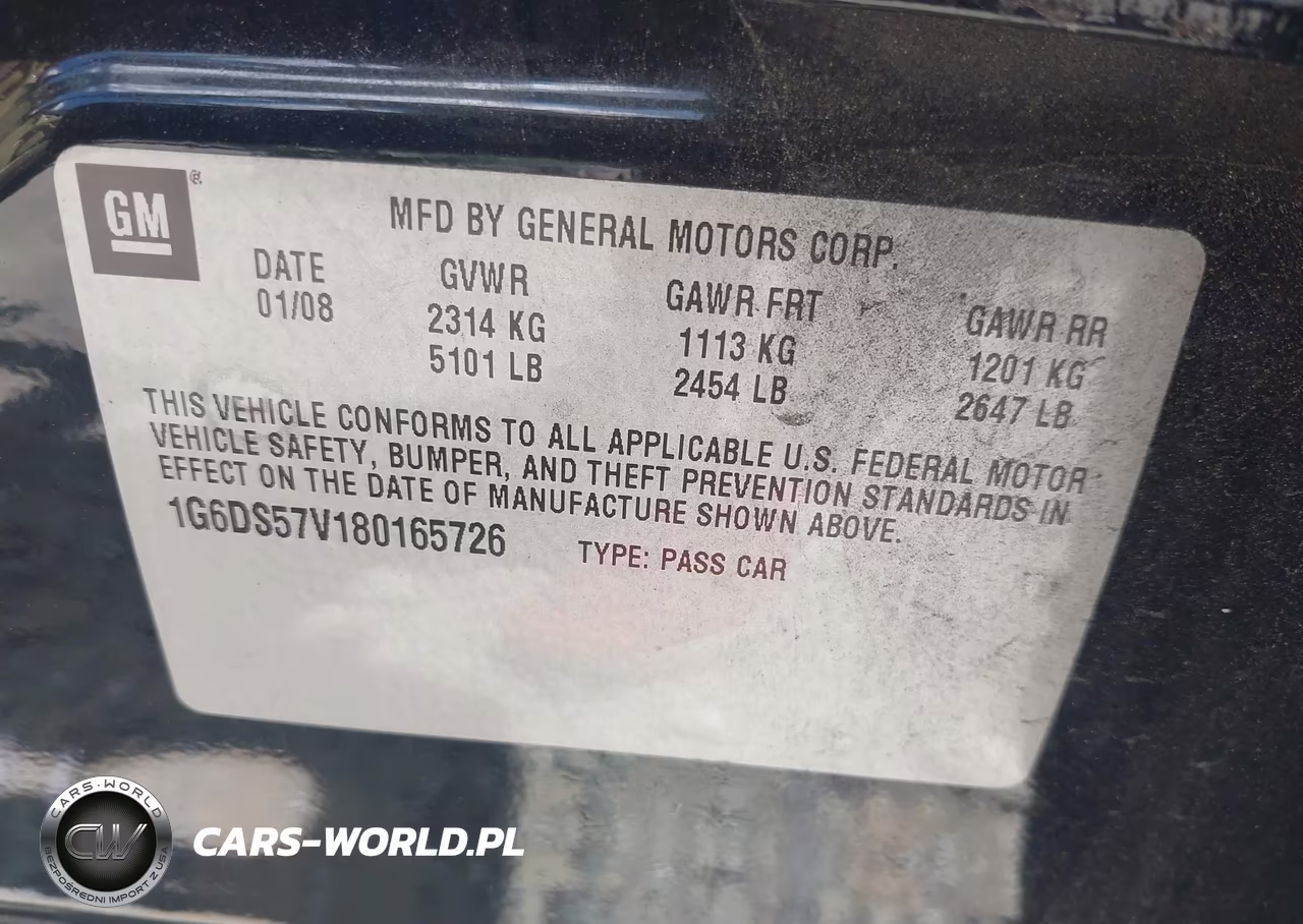 2008 Cadillac Cts Awd W-1Sb VIN:1G6DS57V180165726 - 9