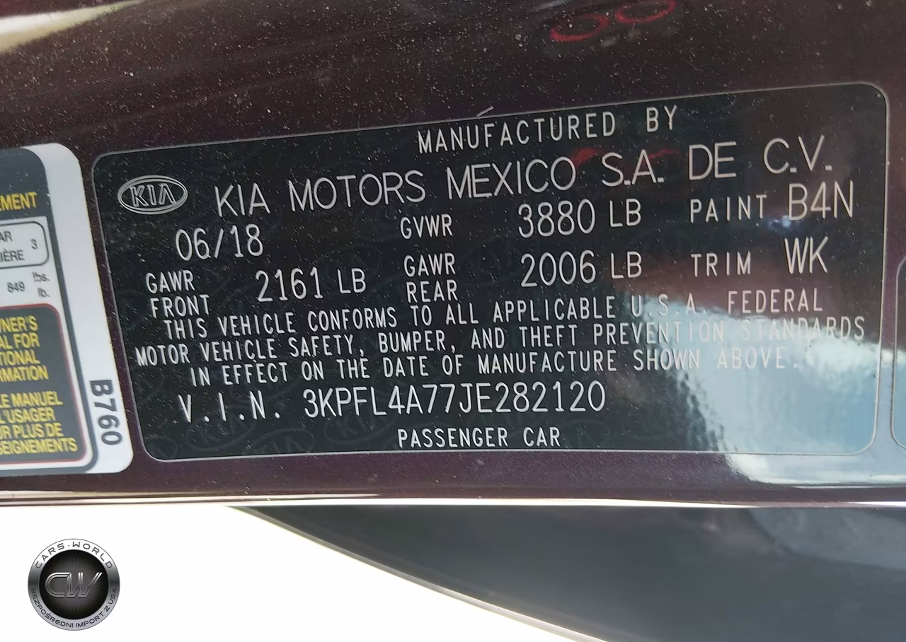 2018 Kia Forte Lx VIN:3KPFL4A77JE282120 - 9
