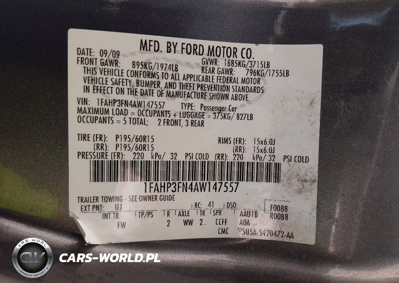2010 Ford Focus Se VIN:1FAHP3FN4AW147557 - 9