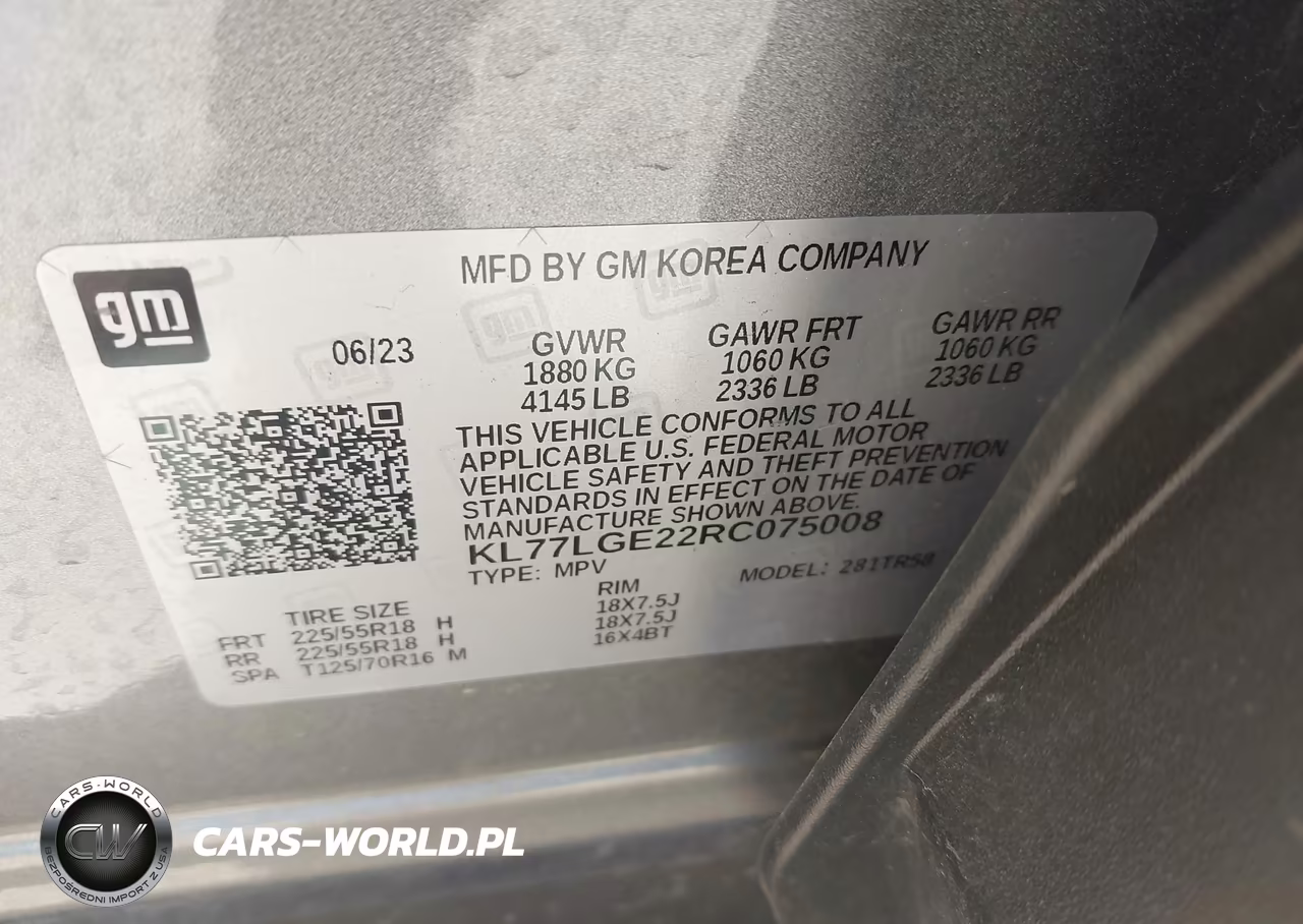 2024 Chevrolet Trax Fwd 1Rs VIN:KL77LGE22RC075008 - 9