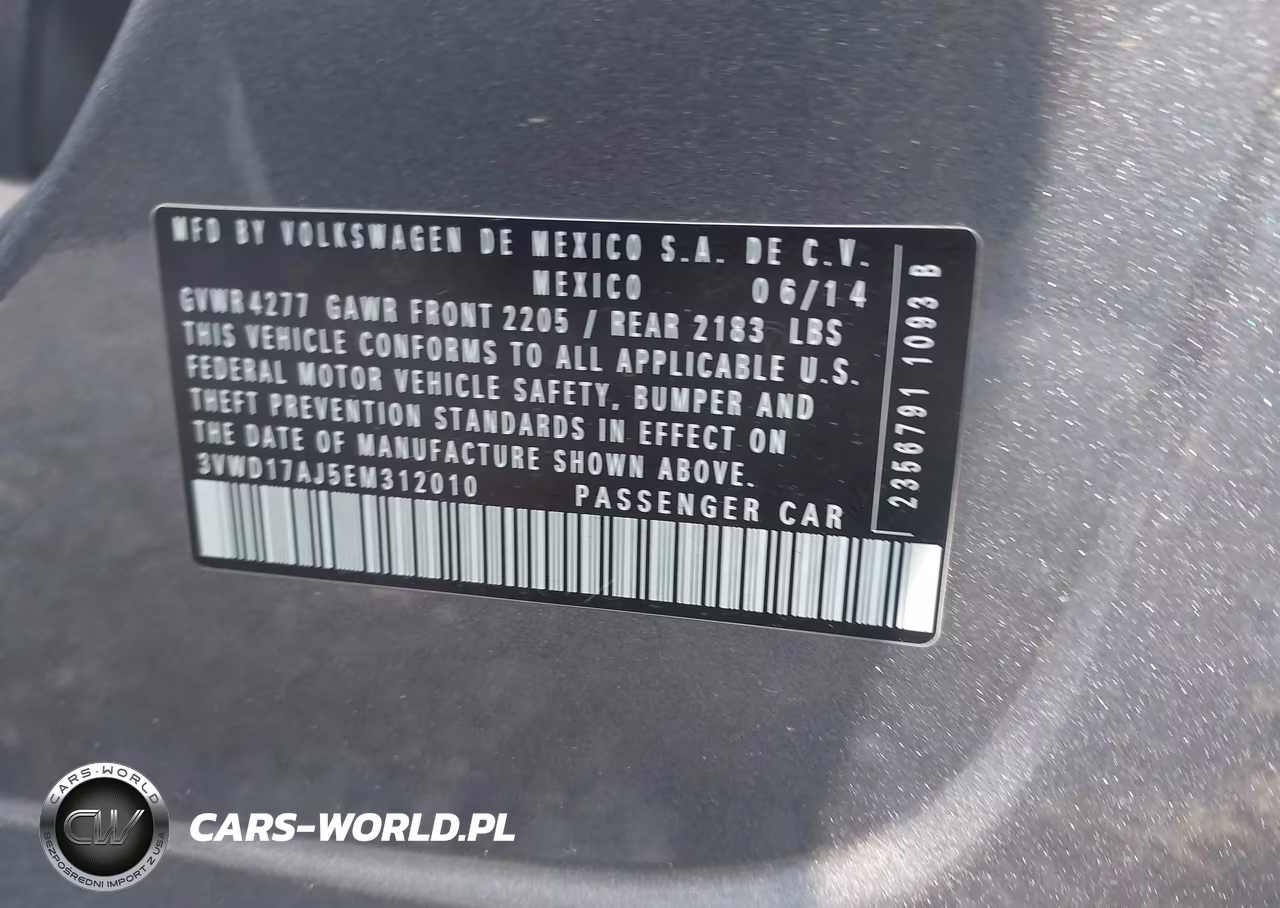 2014 Volkswagen Jetta 1.8T Se VIN:3VWD17AJ5EM312010 - 9