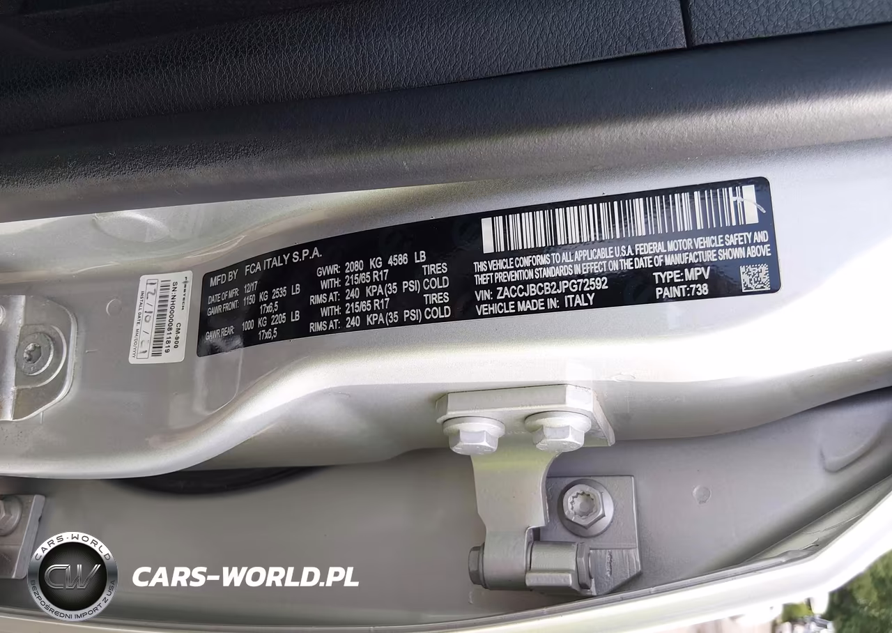 2018 Jeep Renegade Trailhawk 4X4 VIN:ZACCJBCB2JPG72592 - 9