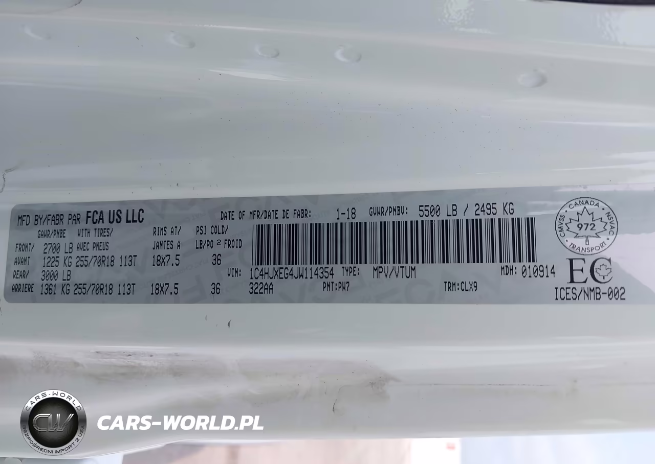 2018 Jeep Wrangler Unlimited Sahara VIN:1C4HJXEG4JW114354 - 9