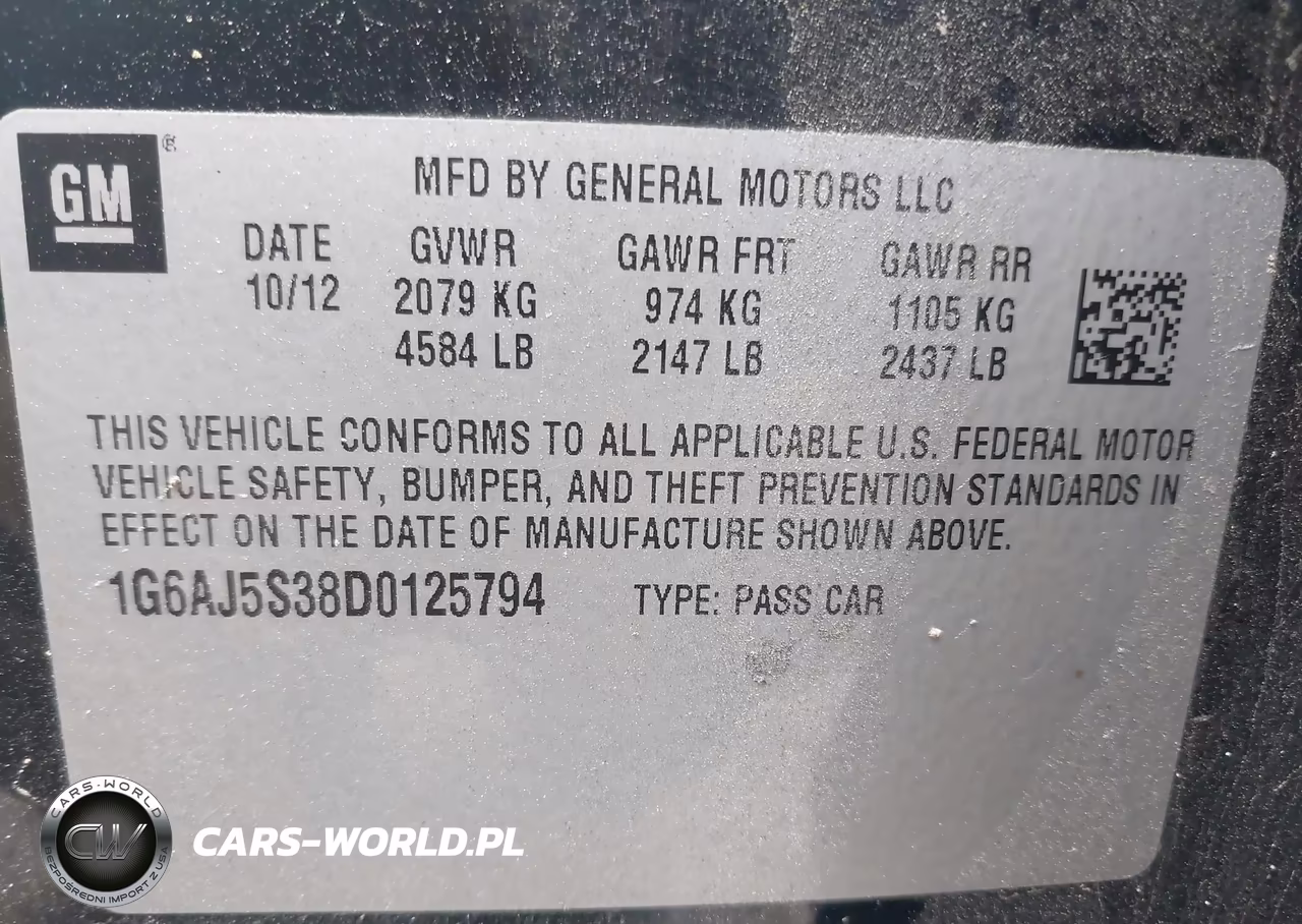 2013 Cadillac Ats Performance VIN:1G6AJ5S38D0125794 - 9