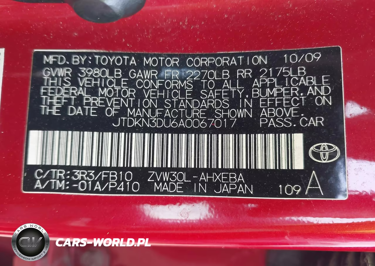 2010 Toyota Prius Iii VIN:JTDKN3DU6A0067017 - 9