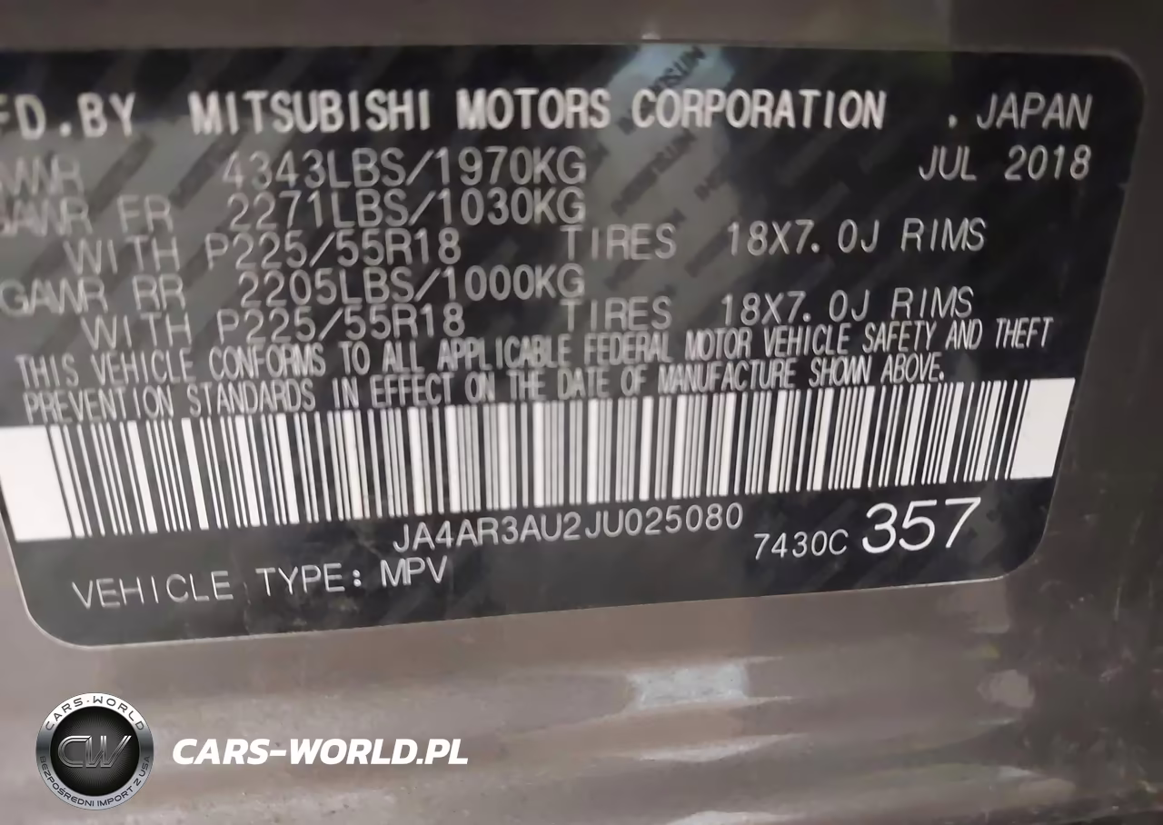 2018 Mitsubishi Outlander Sport 2.0 Es-2.0 Le VIN:JA4AR3AU2JU025080 - 9