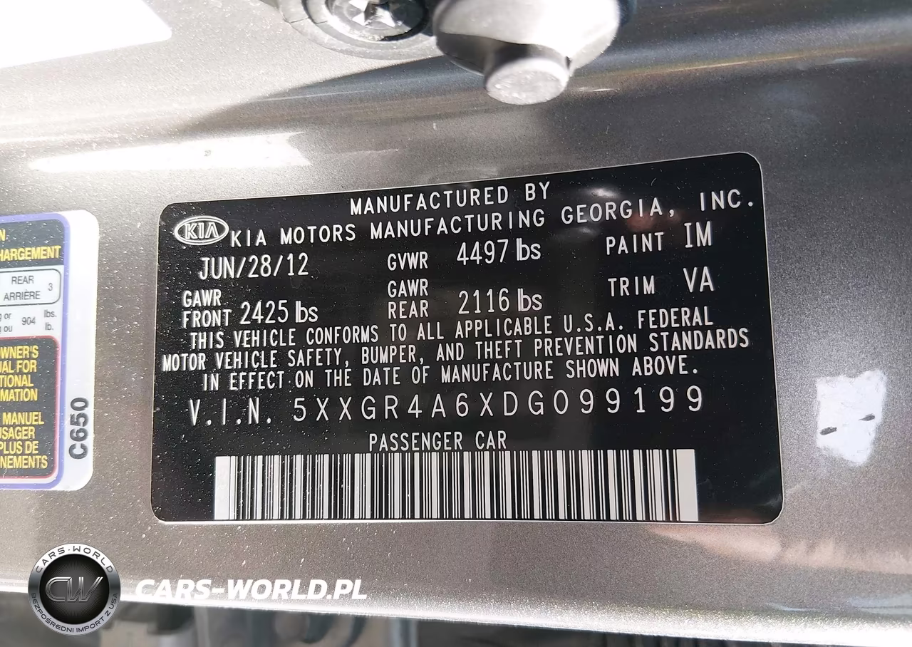 2013 Kia Optima Sx VIN:5XXGR4A6XDG099199 - 9