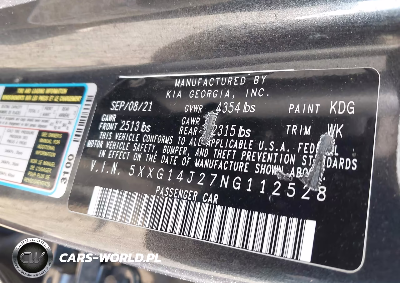 2022 Kia K5 Lxs VIN:5XXG14J27NG112528 - 9
