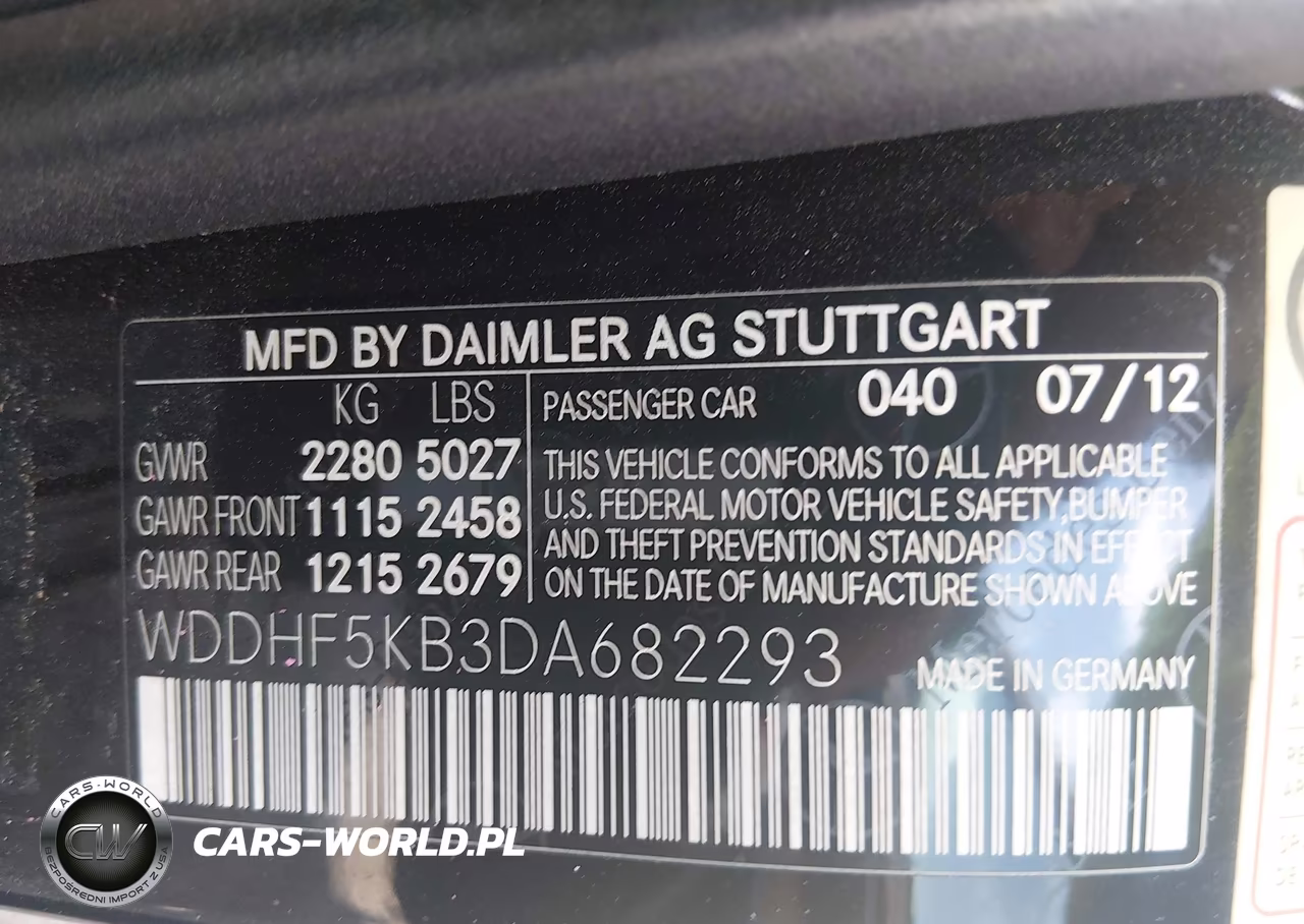 2013 Mercedes-Benz E 350 VIN:WDDHF5KB3DA682293 - 9