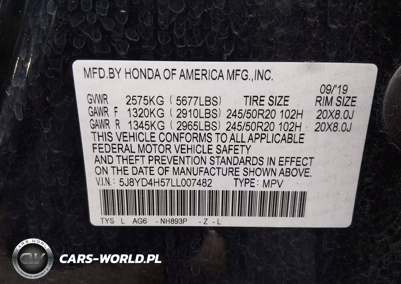 2020 Acura Mdx Technology Package VIN:5J8YD4H57LL007482 - 9