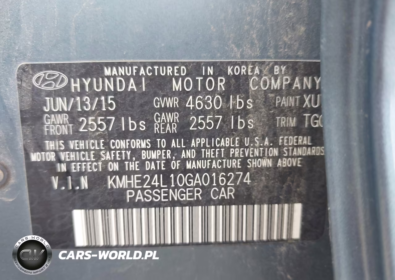2016 Hyundai Sonata Hybrid Se VIN:KMHE24L10GA016274 - 9
