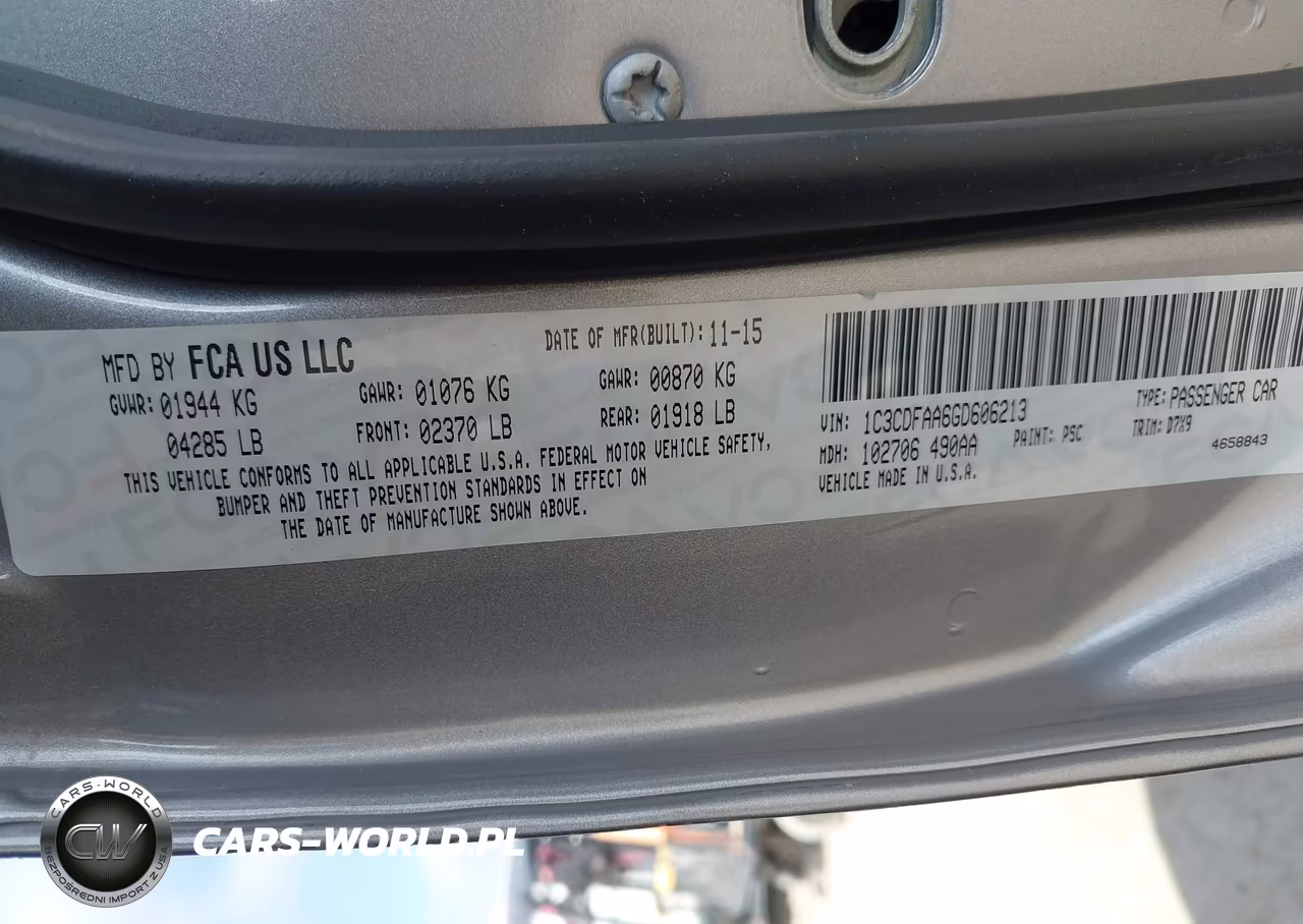 2016 Dodge Dart Se VIN:1C3CDFAA6GD606213 - 9