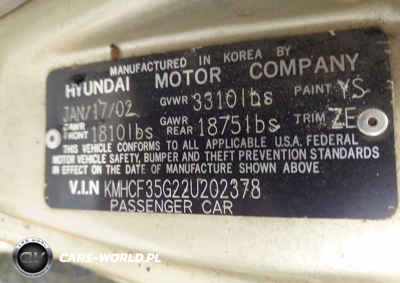 2002 Hyundai Accent L VIN:KMHCF35G22U202378 - 9