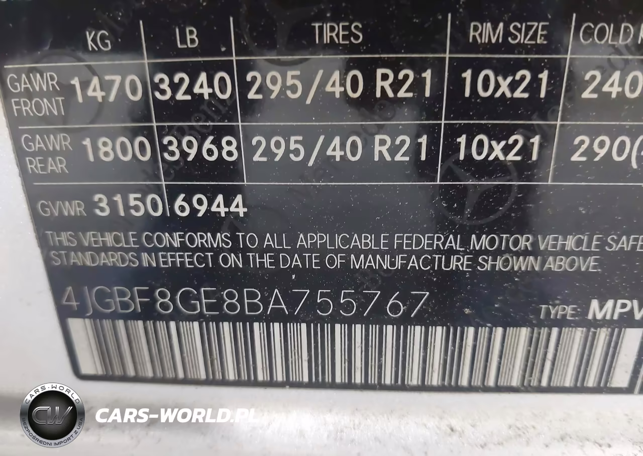 2011 Mercedes-Benz Gl 550 4Matic VIN:4JGBF8GE8BA755767 - 9