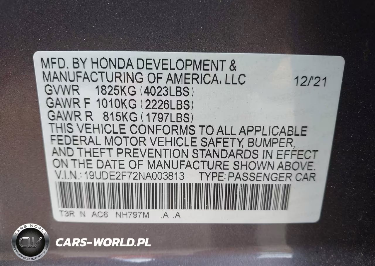 2022 Acura Ilx Premium Package VIN:19UDE2F72NA003813 - 9