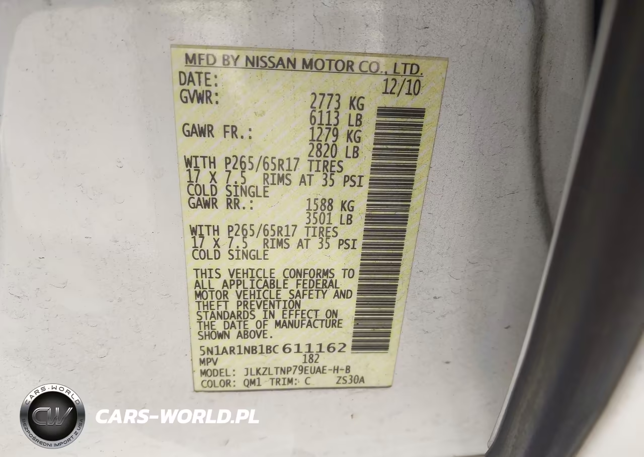 2011 Nissan Pathfinder Silver VIN:5N1AR1NB1BC611162 - 9