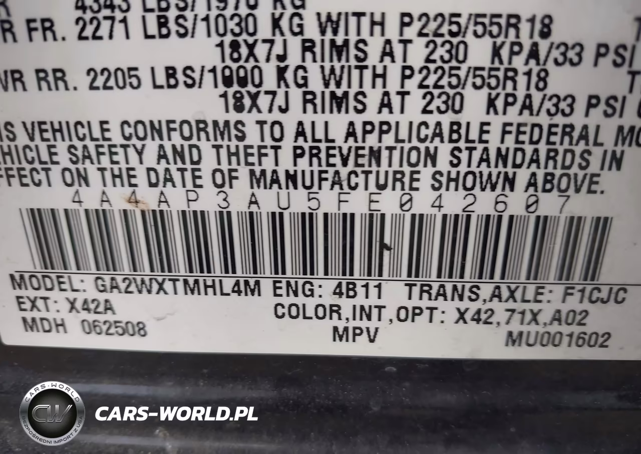 2015 Mitsubishi Outlander Sport Es VIN:4A4AP3AU5FE042607 - 9