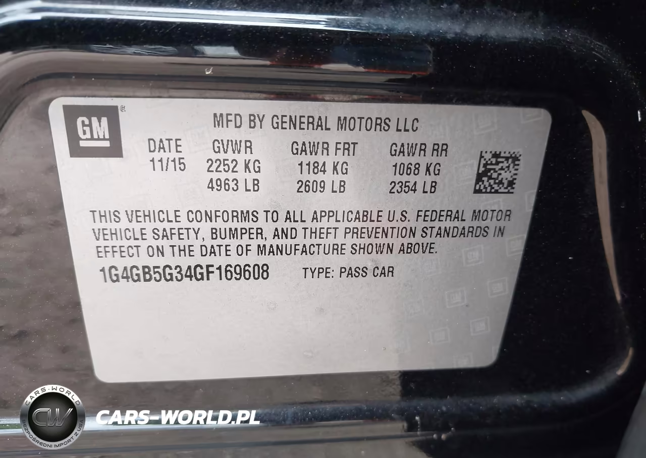 BUICK LACROSSE VIN:1G4GB5G34GF169608 - 9