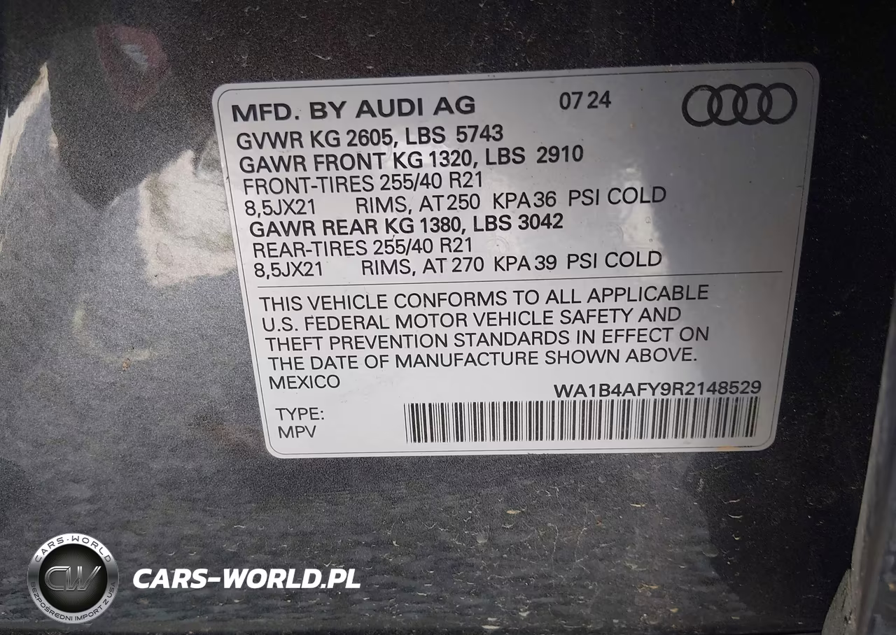 2024 Audi Sq5 Premium Plus Tfsi Quattro Tiptronic VIN:WA1B4AFY9R2148529 - 9