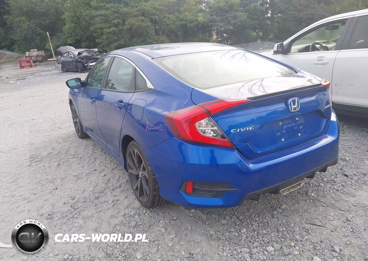2019 Honda Civic Sport VIN:2HGFC2F80KH596849 - 3