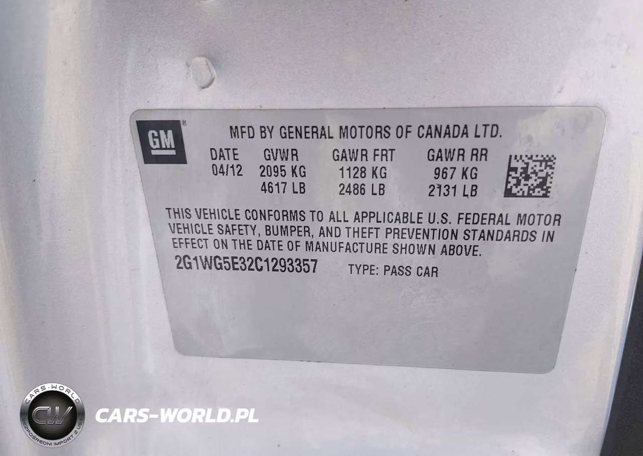 2012 Chevrolet Impala Lt VIN:2G1WG5E32C1293357 - 9
