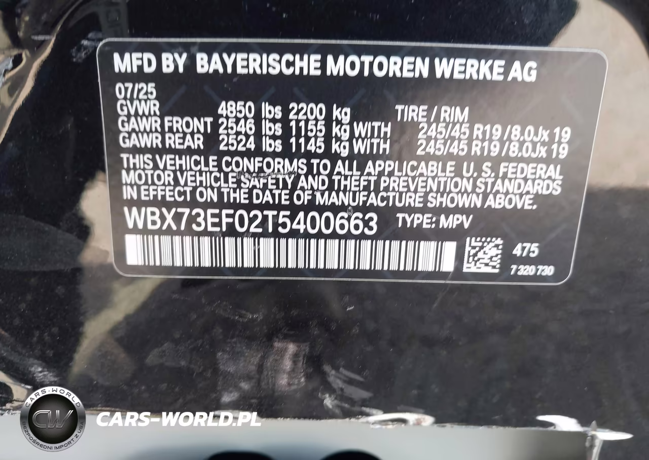 2026 BMW X1 xDrive28I VIN:WBX73EF02T5400663 - 9
