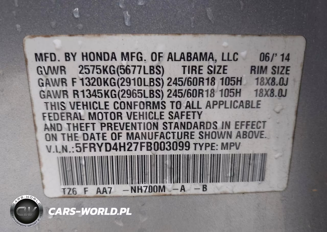2015 Acura Mdx VIN:5FRYD4H27FB003099 - 9