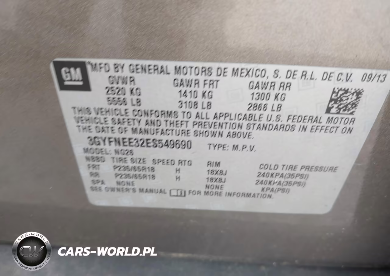 2014 Cadillac Srx Luxury Collection VIN:3GYFNEE32ES549690 - 9