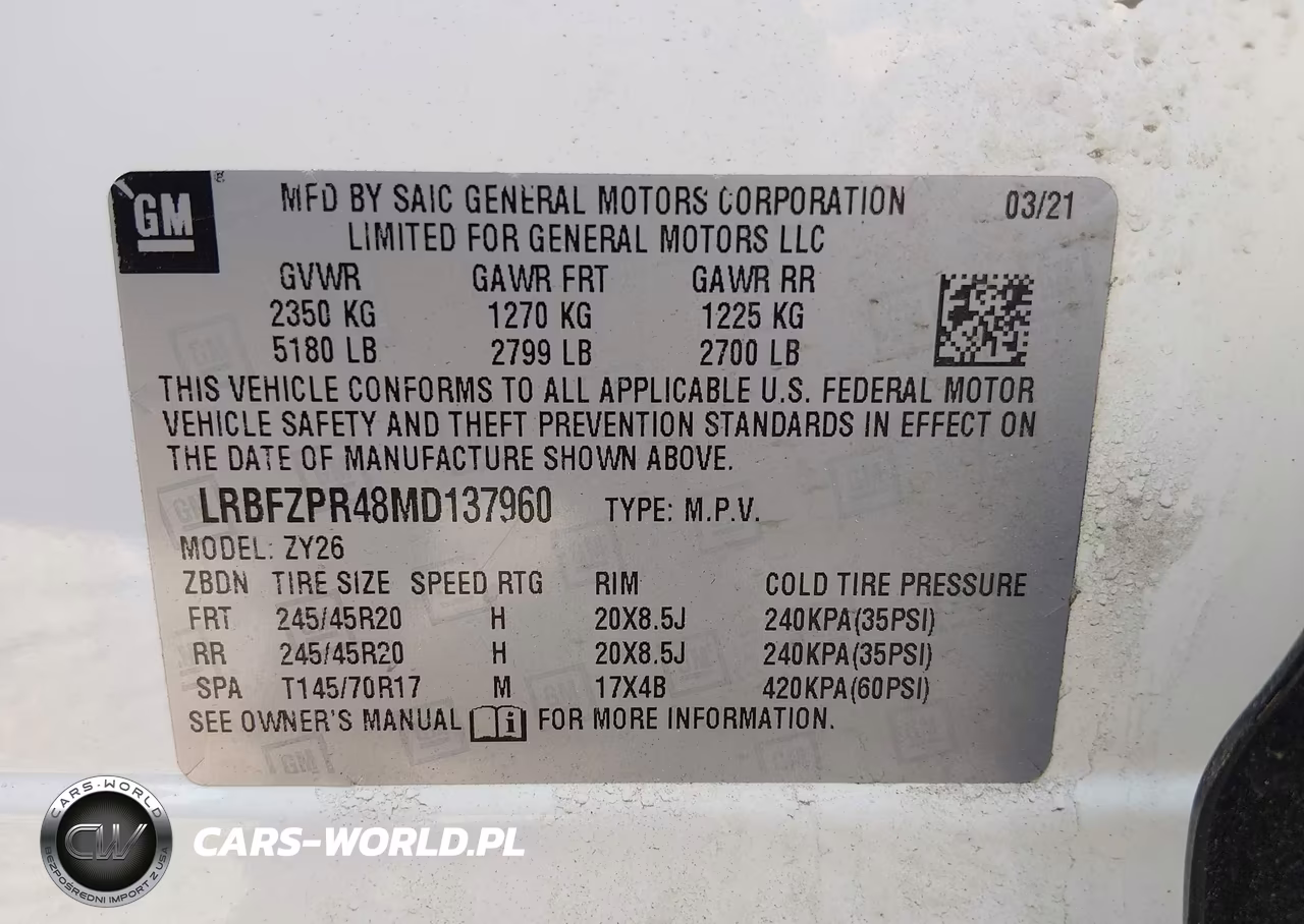 2021 Buick Envision Awd Essence VIN:LRBFZPR48MD137960 - 9