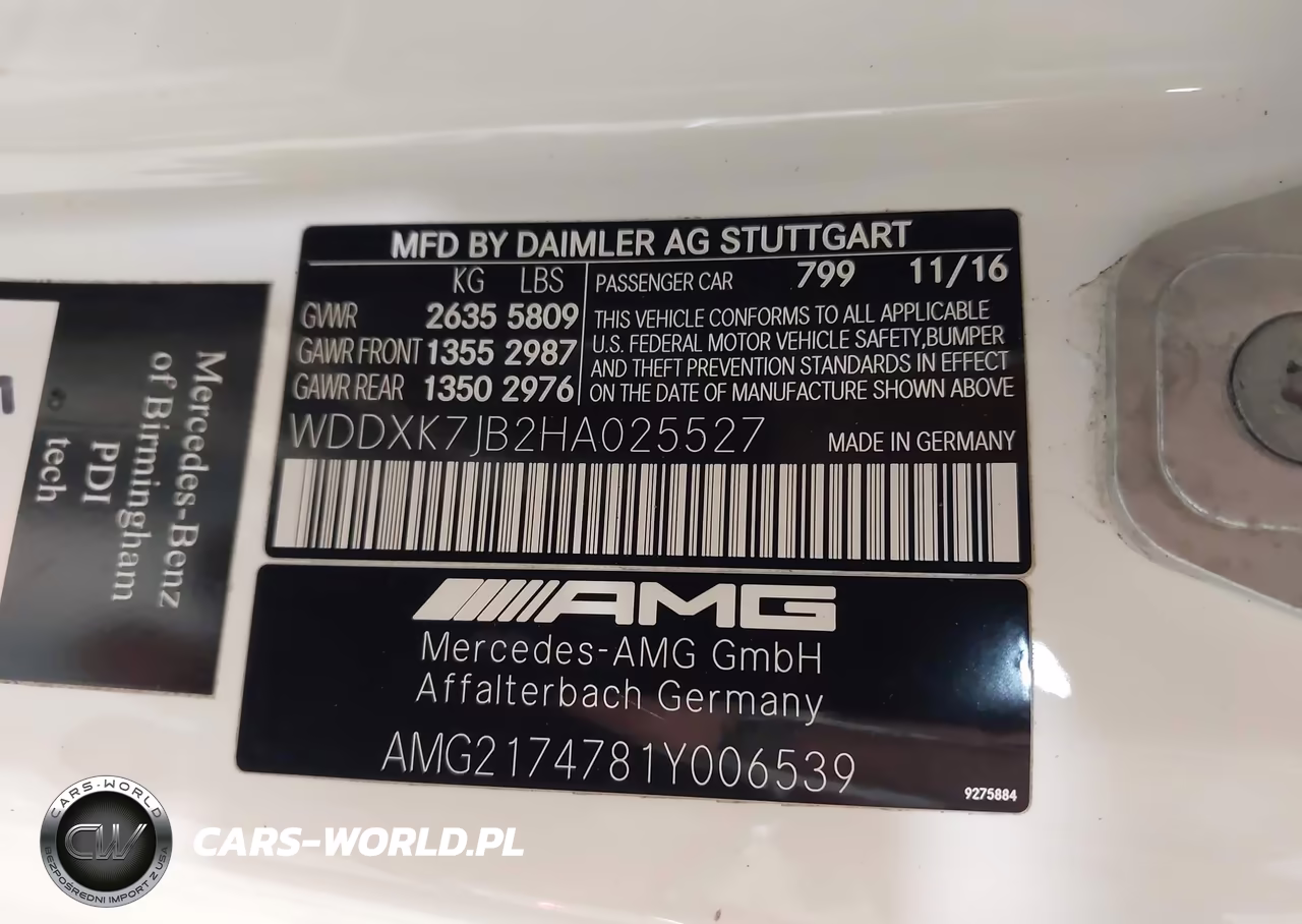 2017 Mercedes-Benz Amg S 63 4Matic VIN:WDDXK7JB2HA025527 - 9