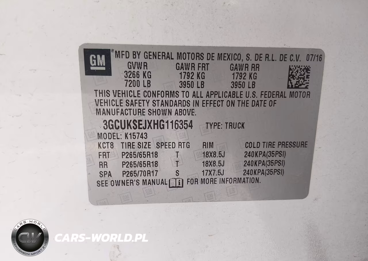 2017 Chevrolet Silverado 1500 Ltz VIN:3GCUKSEJXHG116354 - 9
