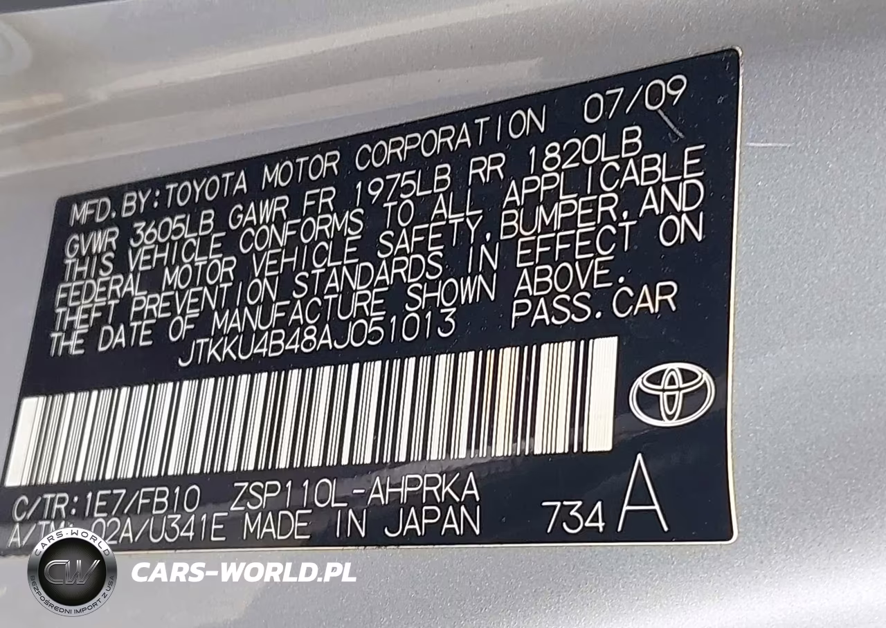 2010 Scion Xd VIN:JTKKU4B48AJ051013 - 9