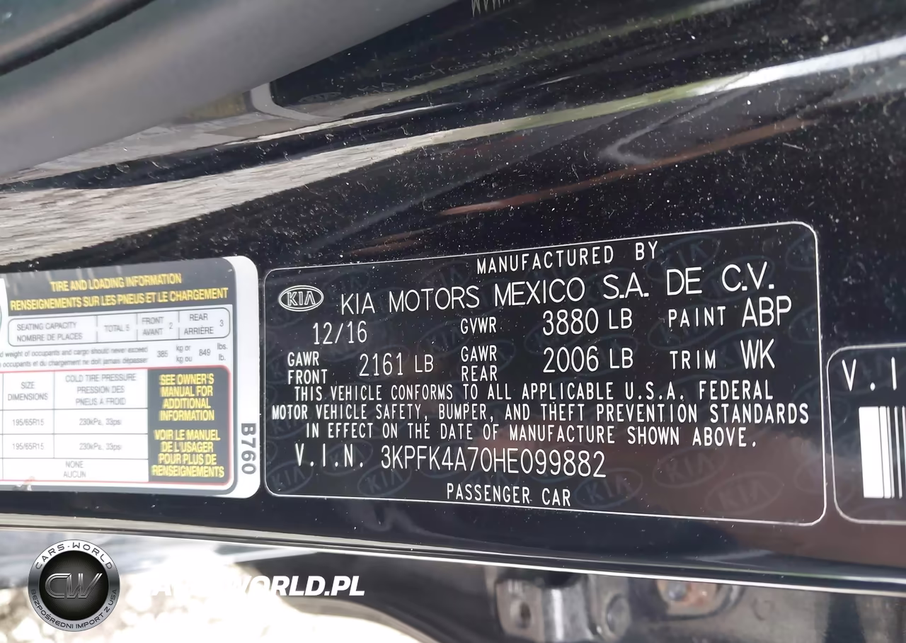 2017 Kia Forte Lx VIN:3KPFK4A70HE099882 - 9