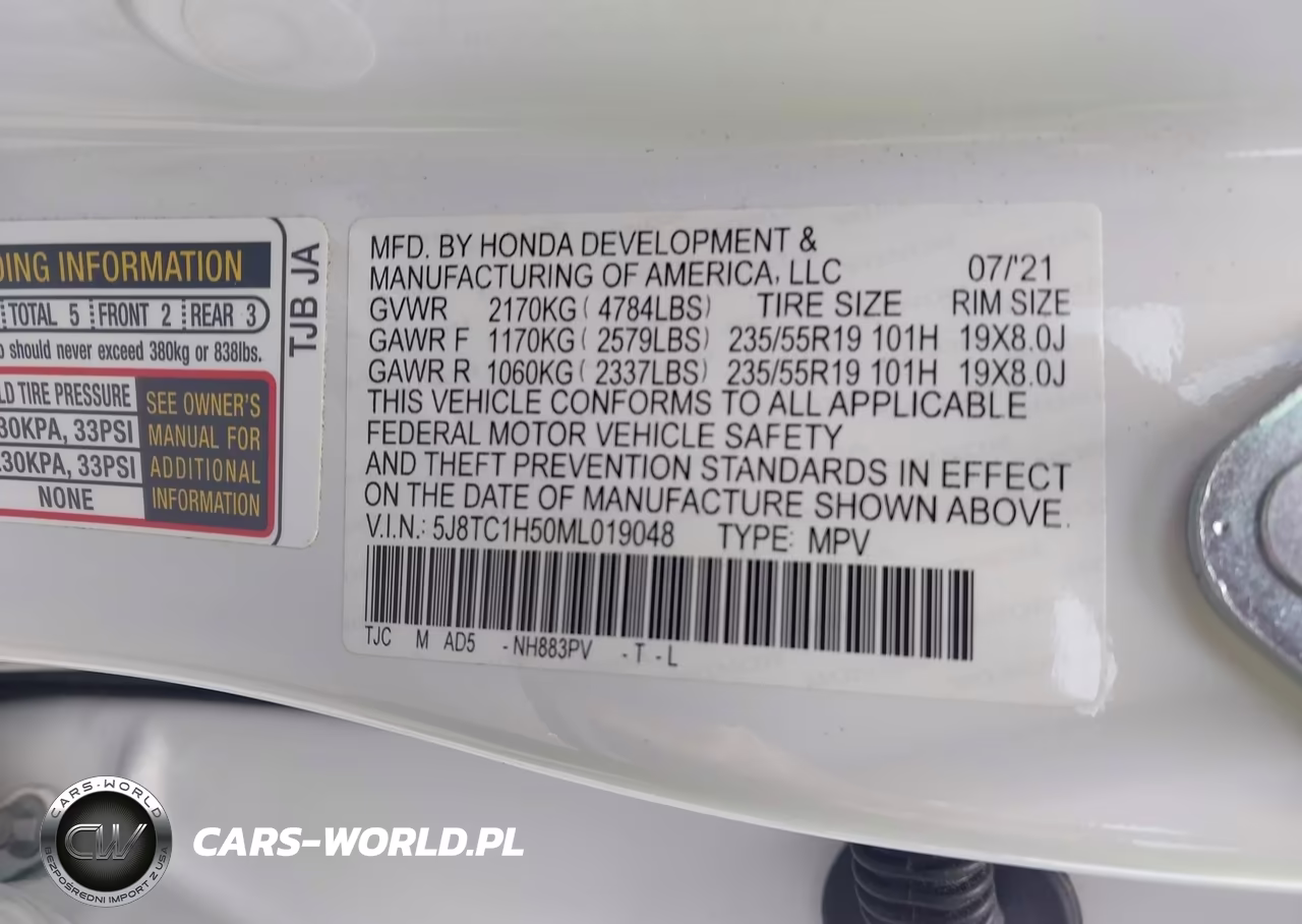 2021 Acura Rdx Technology Package VIN:5J8TC1H50ML019048 - 9