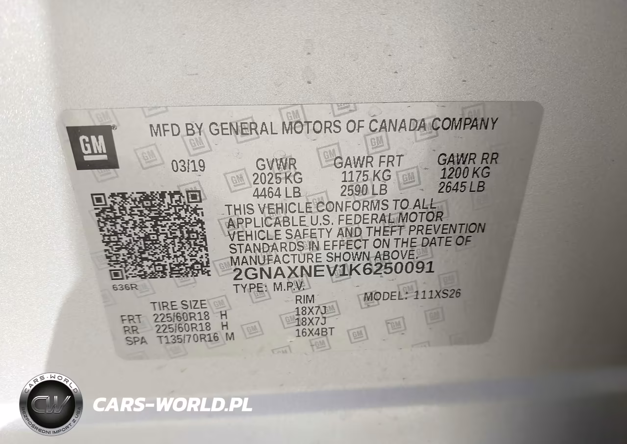 2019 Chevrolet Equinox Premier VIN:2GNAXNEV1K6250091 - 9