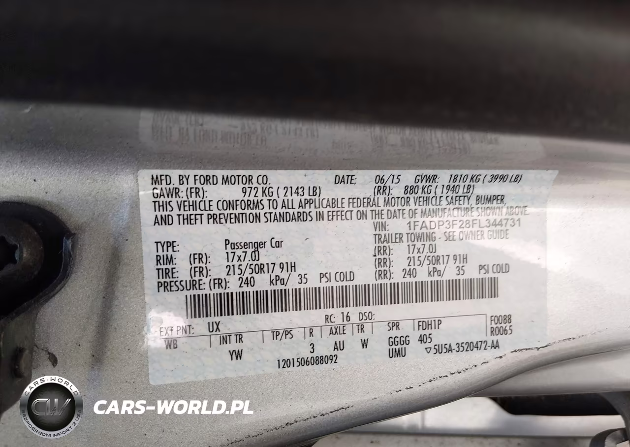 2015 Ford Focus Se VIN:1FADP3F28FL344731 - 9