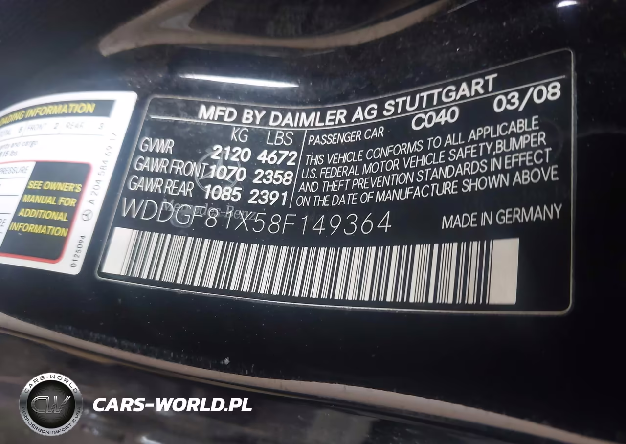 2008 Mercedes-Benz C 300 Luxury 4Matic-Sport 4Matic VIN:WDDGF81X58F149364 - 9