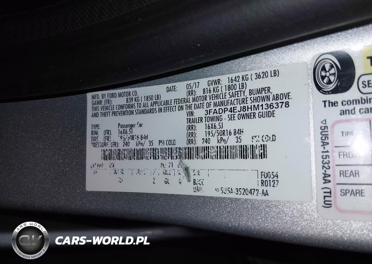 2017 Ford Fiesta Se VIN:3FADP4EJ8HM136378 - 9