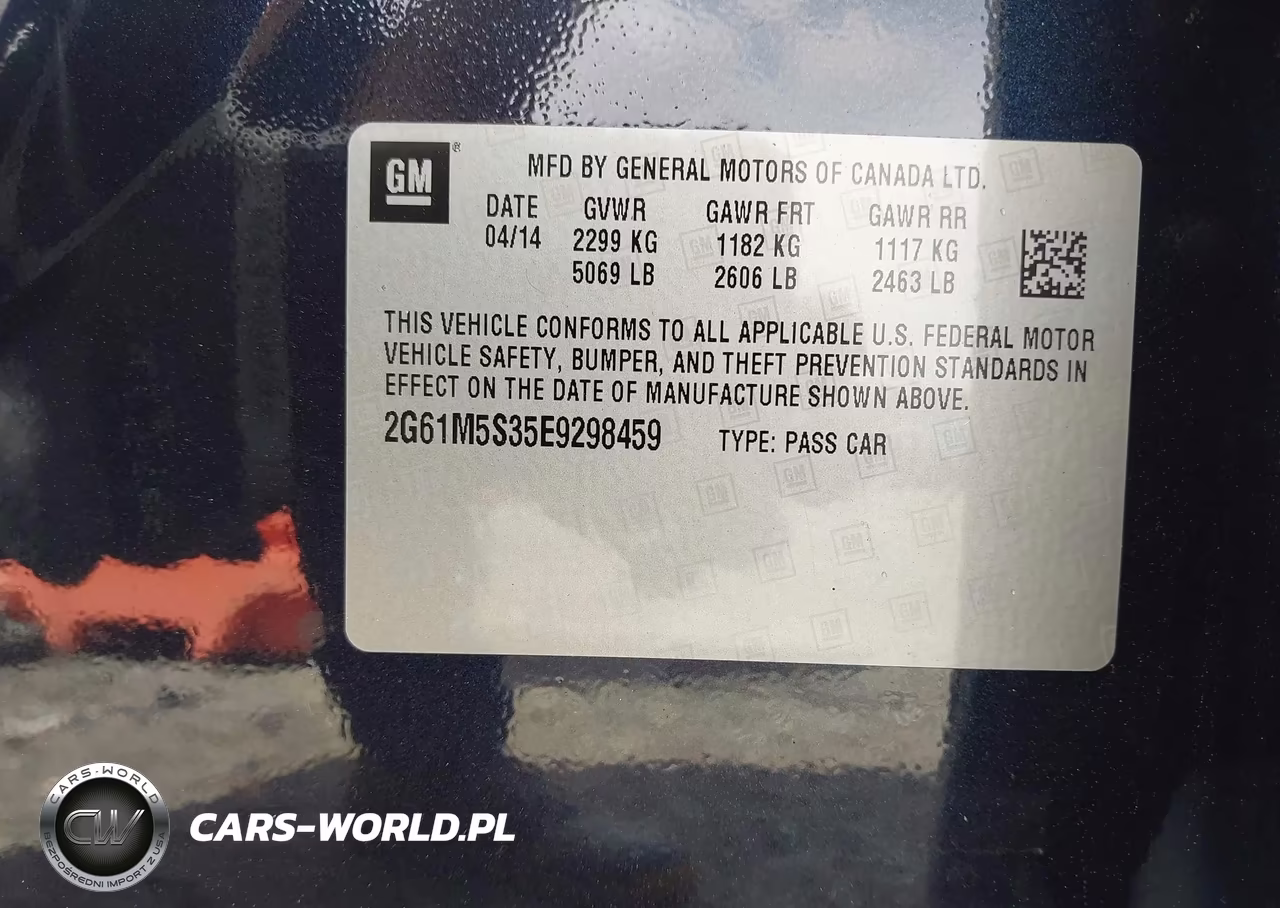 2014 Cadillac Xts Luxury VIN:2G61M5S35E9298459 - 9