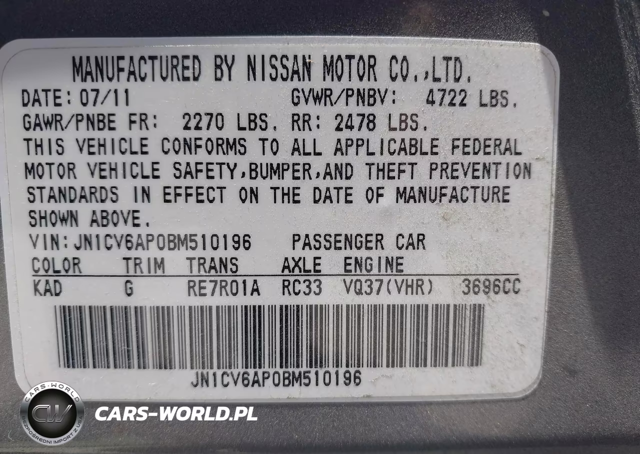 2011 Infiniti G37 Journey VIN:JN1CV6AP0BM510196 - 9