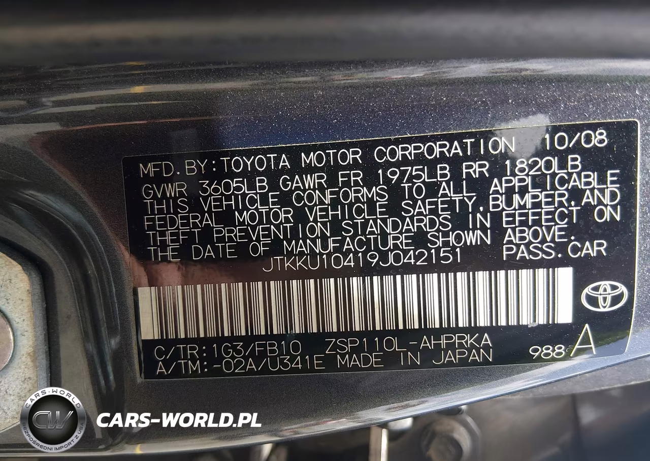 2009 Scion Xd VIN:JTKKU10419J042151 - 9