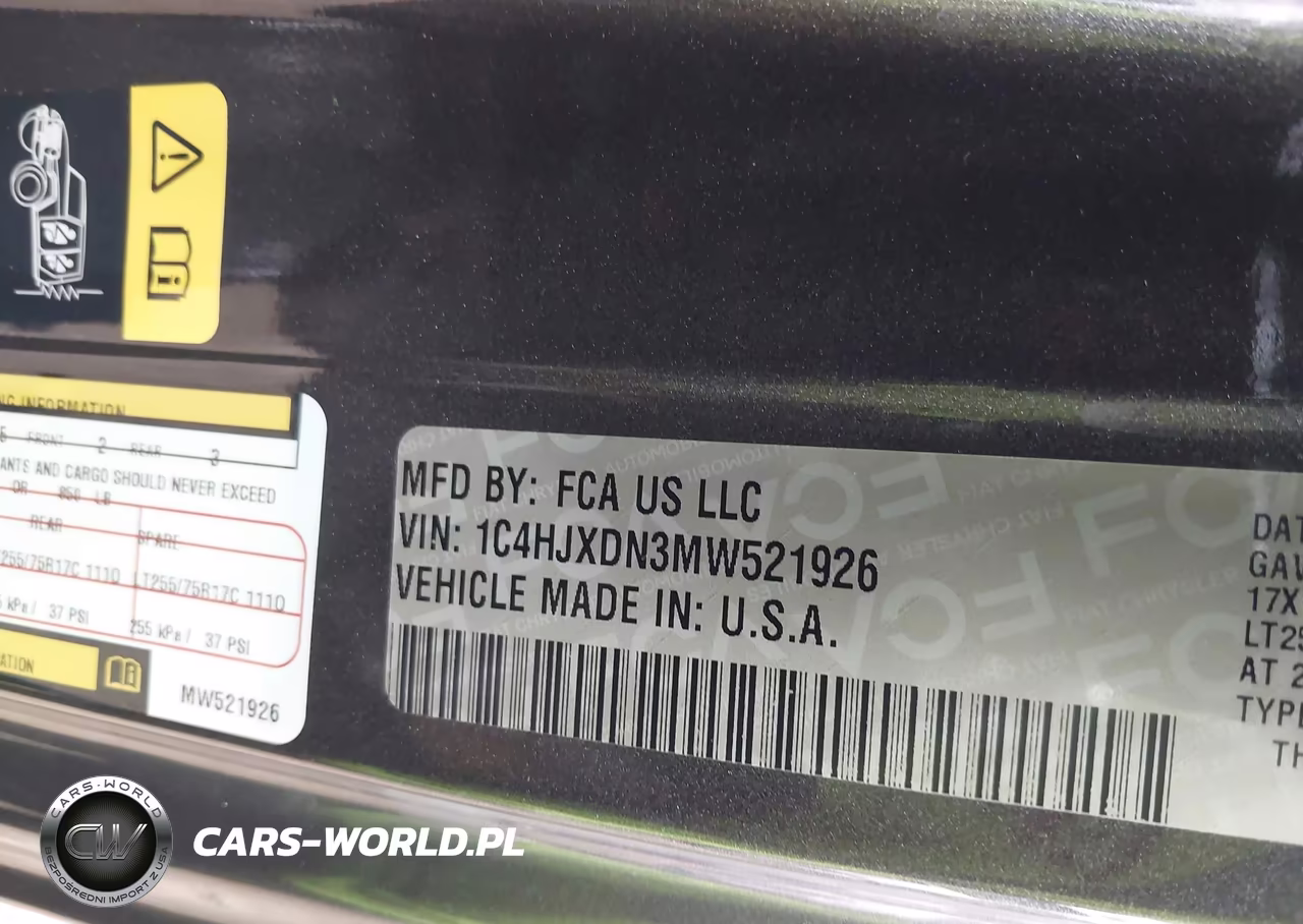 2021 Jeep Wrangler Unlimited Willys 4X4 VIN:1C4HJXDN3MW521926 - 9