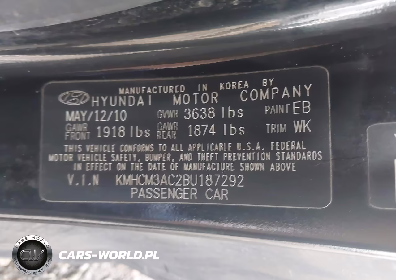 2011 Hyundai Accent Gs VIN:KMHCM3AC2BU187292 - 9