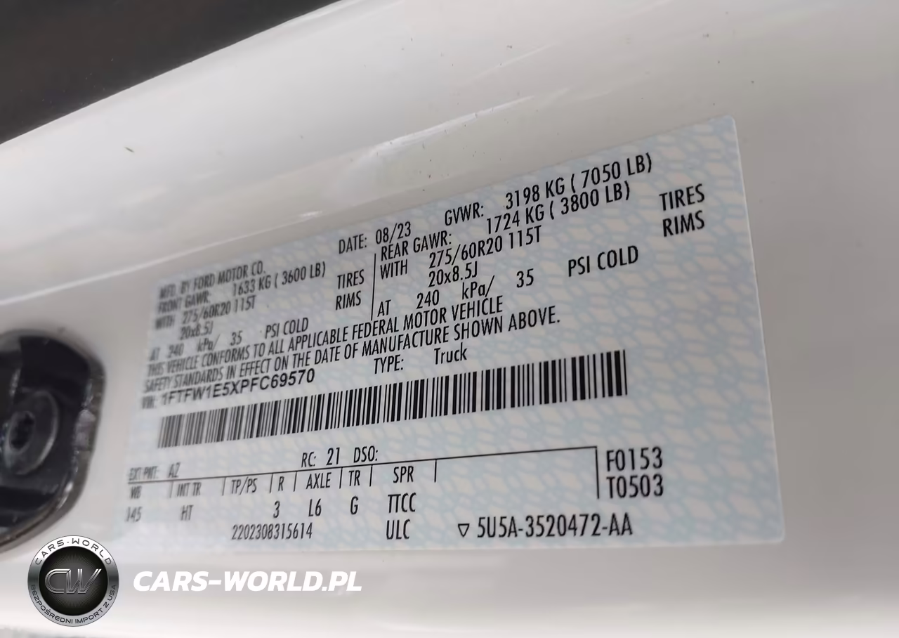 2023 Ford F-150 Lariat VIN:1FTFW1E5XPFC69570 - 9